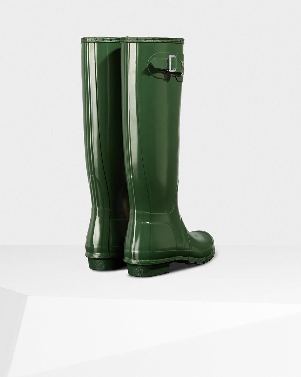 Galochas Altas Hunter Feminina Verdes - Original Gloss - 40CMVPHAN